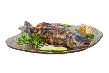 Roasted seabass