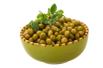 Marinated green peas
