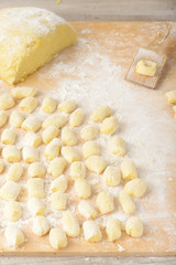 Preparazione gnocchi