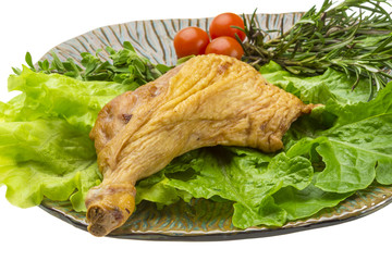 Smoked chicken leg