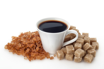 Coffee cup with sugar