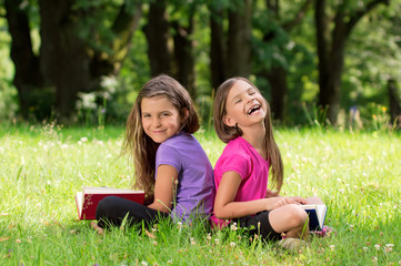 Reading Books makes little Girsl Happy