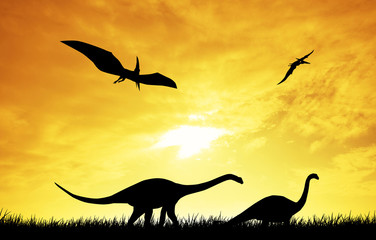 Prehistoric dinosaurs