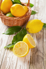 Fototapeta na wymiar Fresh lemons