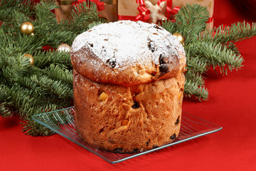 Panettone the italian Christmas fruit cake