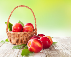 Fresh nectarines