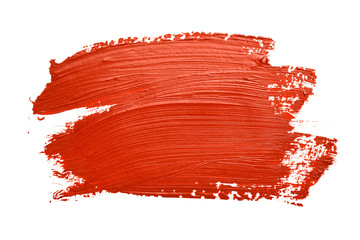 Red brush strokes