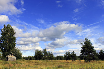Hunting Lodge on the forest edge.