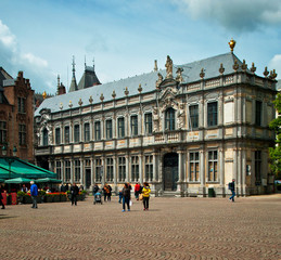 Obraz premium Bishop's Palace in Brugge or Bruges, Belgium