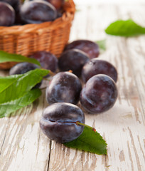 Fototapeta premium Fresh plums