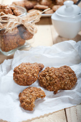 Diet and healthy muesli cookies