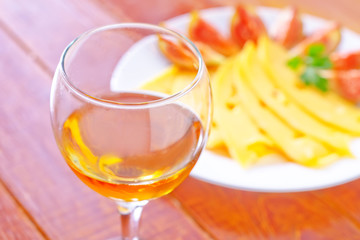 wine with sheese
