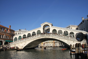 Fototapeta na wymiar Wenecja Most tylny tor