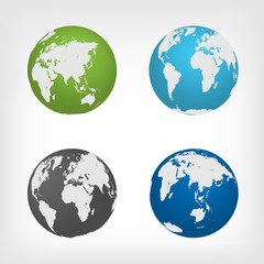 Globe icons