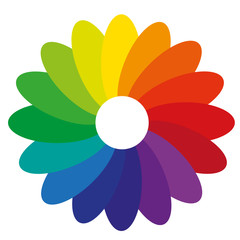 Farbverlauf Blume Farbspektrum