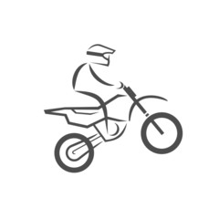 Obraz na płótnie Canvas moto cross logo 2013_07 - 2