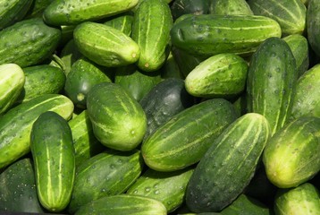 green cucumbers