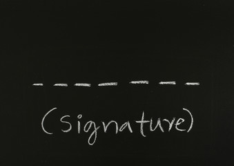 blank signature
