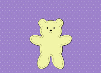 bear purple pattern