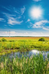 prairie landscape and sky