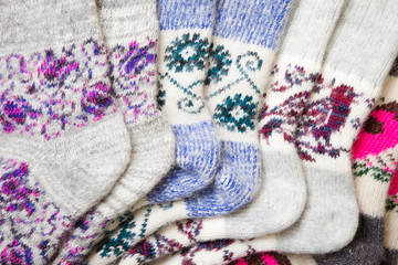 knitted socks