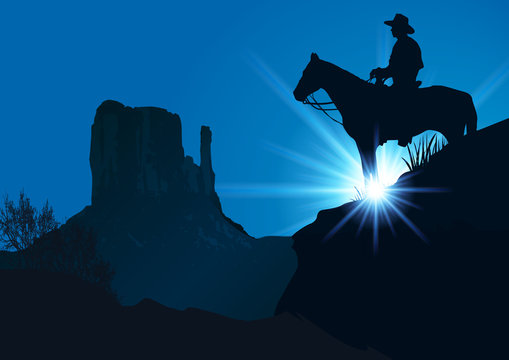 Monument Valley Cowboy