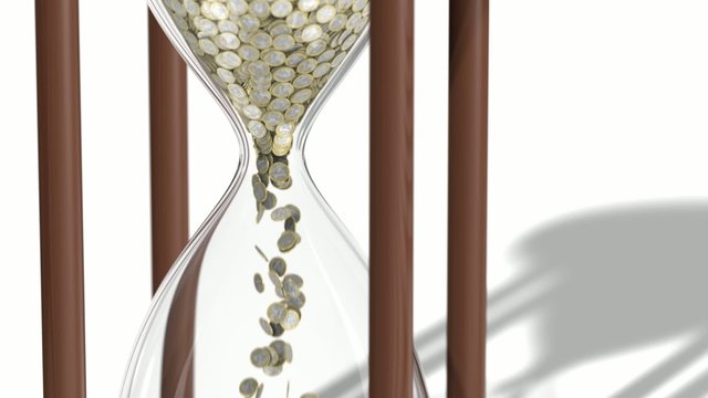 Euro Sanduhr im Detail - animiert (50p +2x alpha)