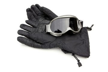 Fototapeta premium skii gloves and goggles