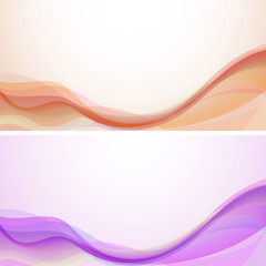 Abstract color waves vector background
