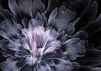Błękitny futurystyczny kwiat - 54724430
