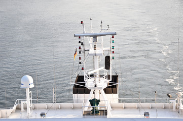 Radar auf einem Schiff