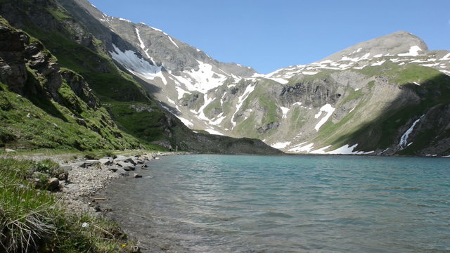 Lake at Grossglockner in European Apls (Austria)