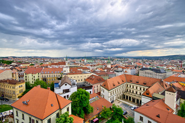 Cityscape of Brno, Czech Republic