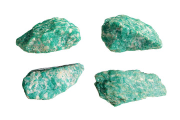 Green semi-precious stone amazonite