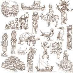 Traveling series: SOUTH AMERICA part 2. - Hand drawings