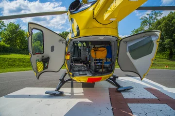 Fotobehang Rescue helicopter © danutelu