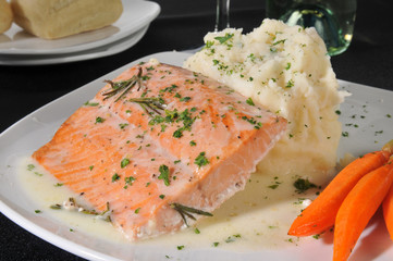 Baked salmon