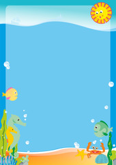 Obraz na płótnie Canvas underwater background illustration