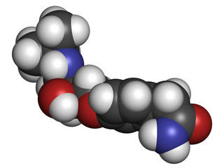 Atenolol hypertension or high blood pressure drug (beta blocker)