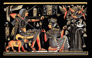 Black egyptian papyrus