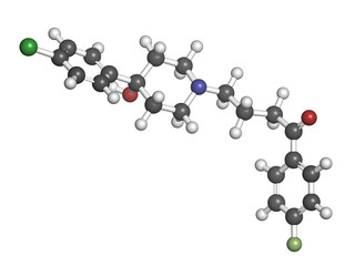 Haloperidol antipsychotic (neuroleptic) drug, chemical structure