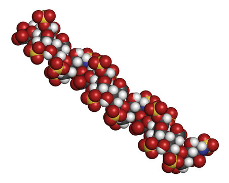 Heparin Anticoagulant Drug, Chemical Structure.