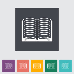 Book flat icon