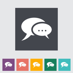 Chat flat icon.