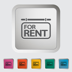 For rent. Single icon.