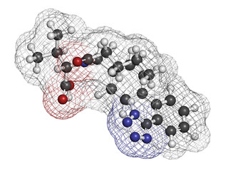 Valsartan high blood pressure (hypertension) drug.