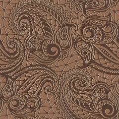 Paisley seamless lace pattern