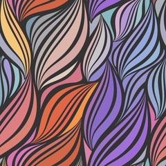 Seamless abstract curly wave pattern