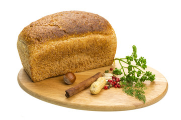 Bread with parsley and nuts