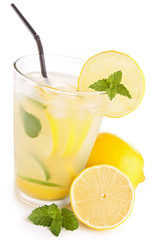 glass of lemon juice, lemonade